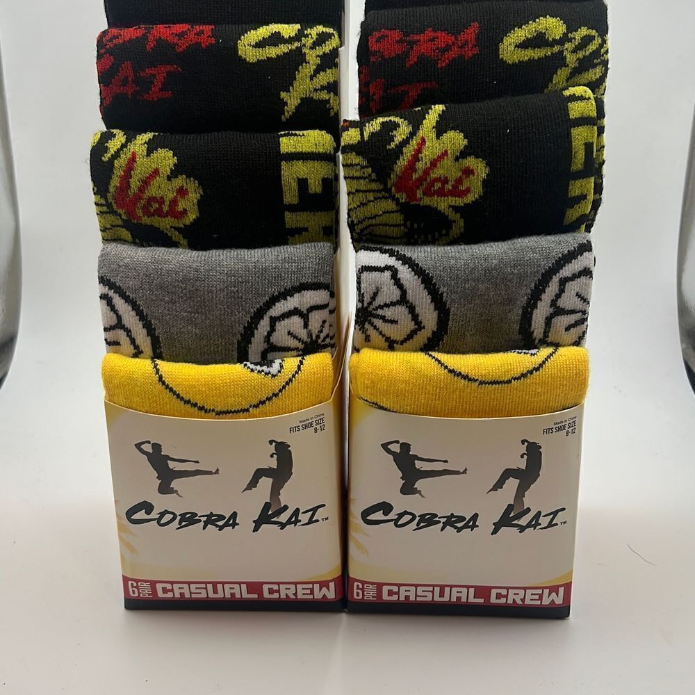Cobra Kai casual crew socks- NWT‎